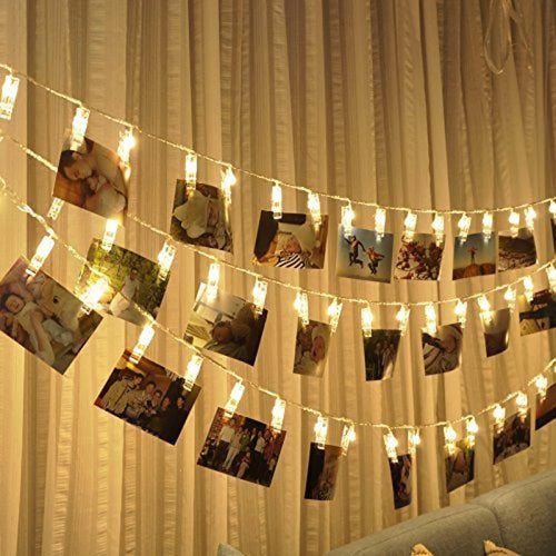 Photo Clips Lights - 3AA Battery Operated | Warm White LED - Chronos