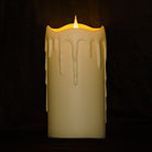 LED 3D Jumping Wick Pillar Candles | Dripping Wax Look