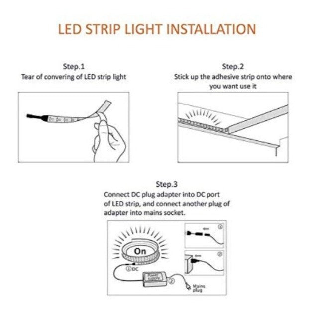 LED Strip Light 2835 SMD LED 240 LED Per Meter Warm White | Chronos lights