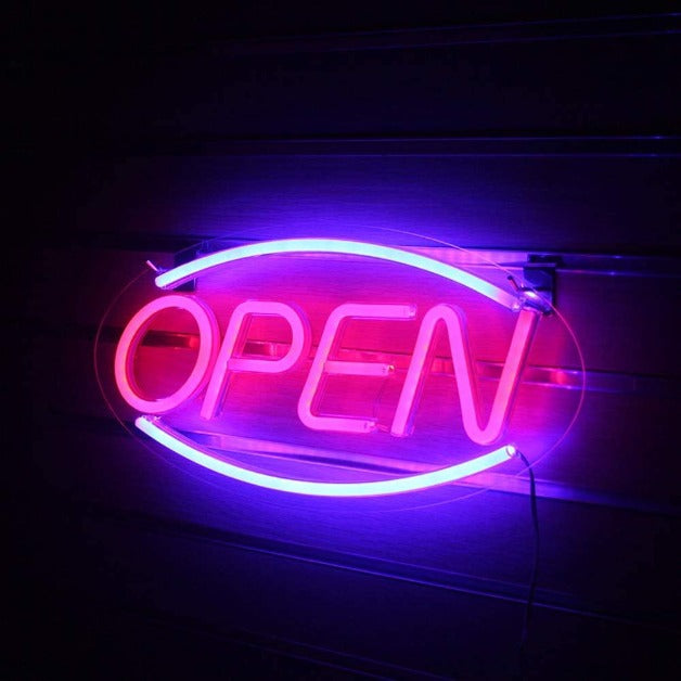 Neon Sign Light | Wall Hanging | Open
