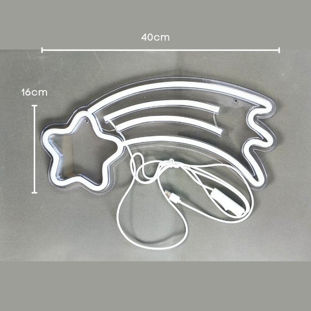Neon Sign Light | Wall Hanging | Shooting Star
