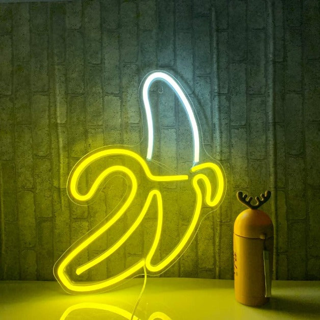 Neon Sign Light | Wall Hanging | Banana