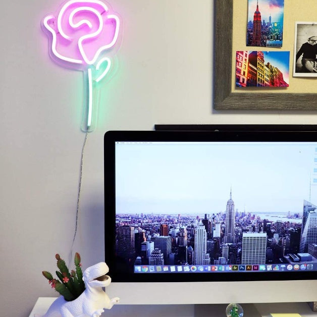 Neon Sign Light | Wall Hanging | Rose