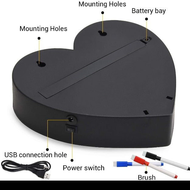 Scribble Light Box | Heart Chronos