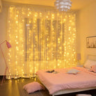 Curtain Fairy Lights - USB Powered | 8 Function Remote Control | Warm White - Chronos