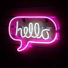 Neon Sign Light | Wall Hanging | Hello