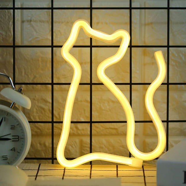 Neon Sign Lamp - Cat
