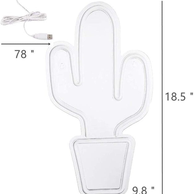 Neon Sign Light | Wall Hanging | Cactus
