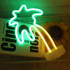 Neon Sign Table Lamp | Battery & USB Operated | Palm Tree