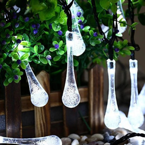 Raindrop Decorative Lights - 3AA Battery Operated | White LED - Chronos
