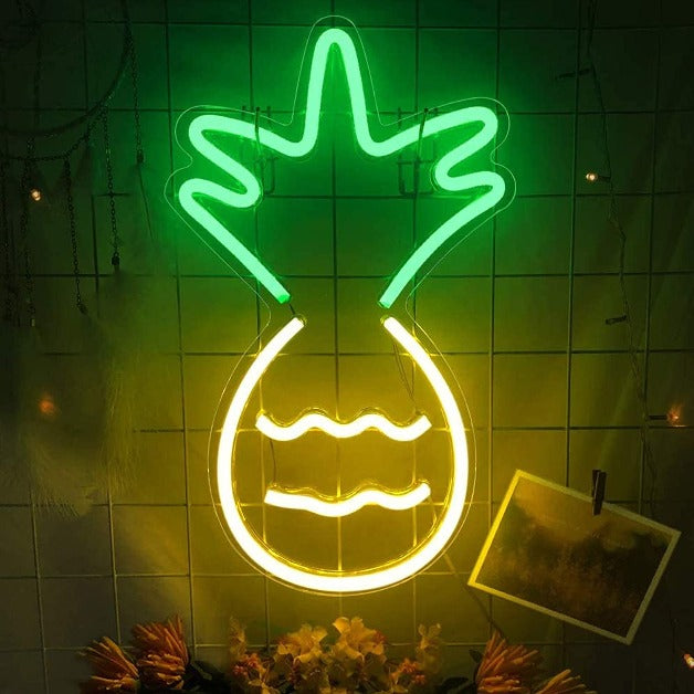 Neon Sign Light | Wall Hanging | Pineapple