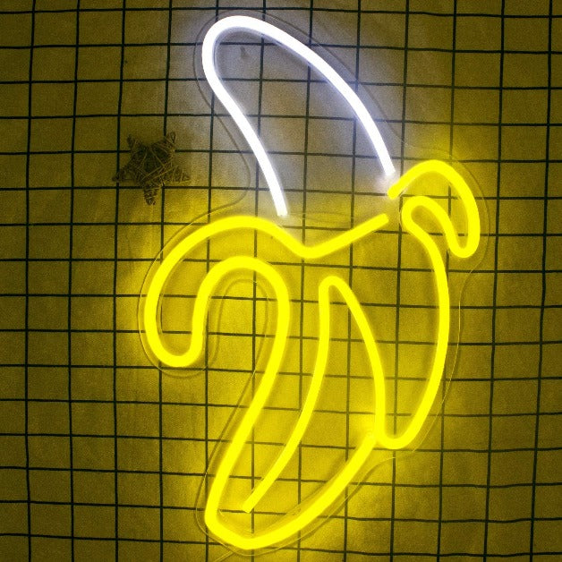 Neon Sign Light | Wall Hanging | Banana