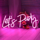 Let's Party Neon Sign Neon Signages Chronos Lights