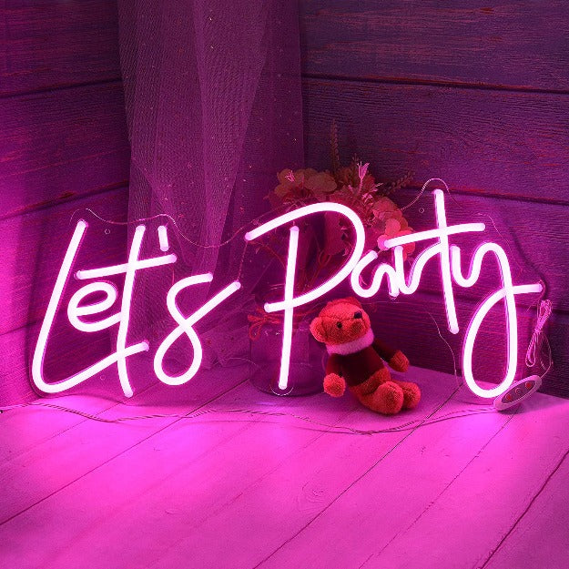 Let's Party Neon Sign Neon Signages Chronos Lights