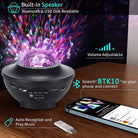 Star & Galaxy Projector Lamp with Bluetooth Speaker Chronos