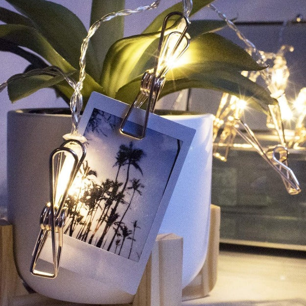 Gold Photo Clips Lights - Warm White LED Chronos