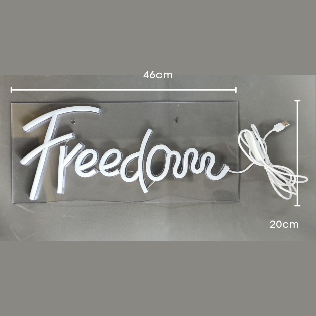 Neon Sign Light | Wall Hanging | Freedom