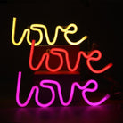 Neon Sign Lamp Wall Hanging | Battery & USB Operated | Love