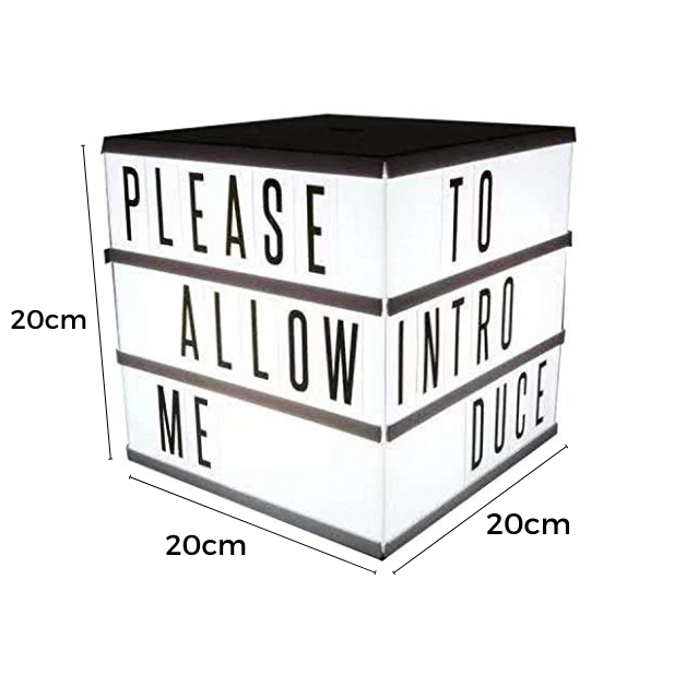 Cinematic Light Box | 4 Sided