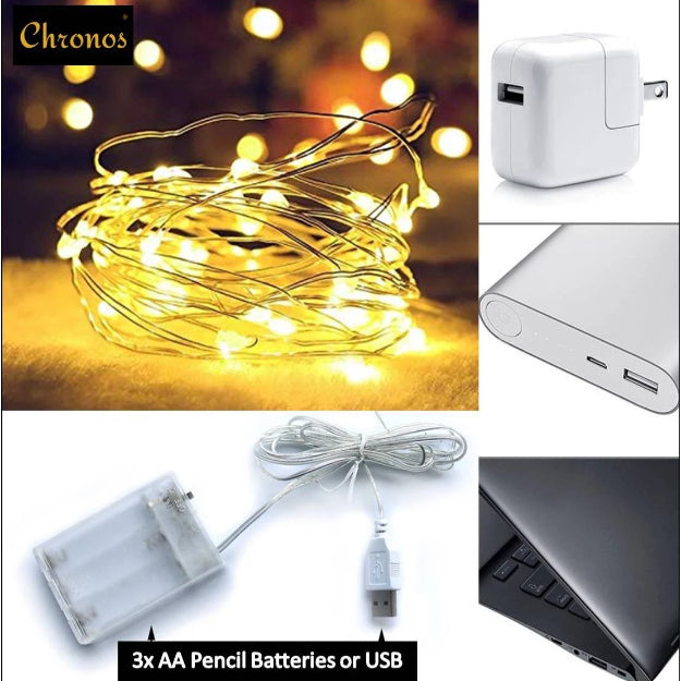 Fairy Lights - USB + Battery Operated - Chronos