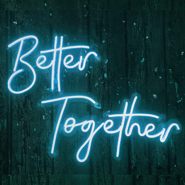 Better Together Neon Sign Light - Ice Blue