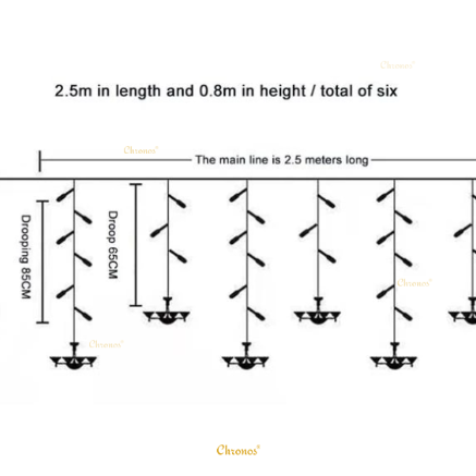 Chandelier Curtain Lights WW Chronos