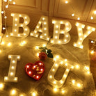 Marquee Lit Up Letters Alphabets Numbers Symbols - Battery Powered
