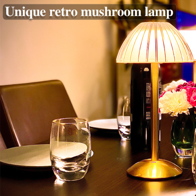 Cupola Portable Rechargeable LED Table Lamp | Cordless 3 Color Touch Sensor