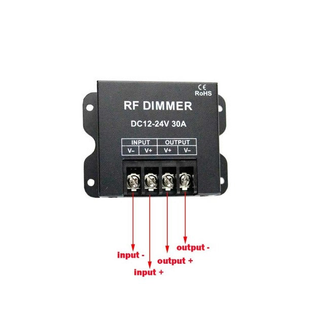 DC12-24V-30A-RF-Dimmer-3Key-Remote-Control Chronos lights
