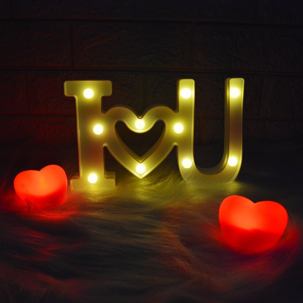 I love you Marquee Alphabet Lights | Chronos Lights