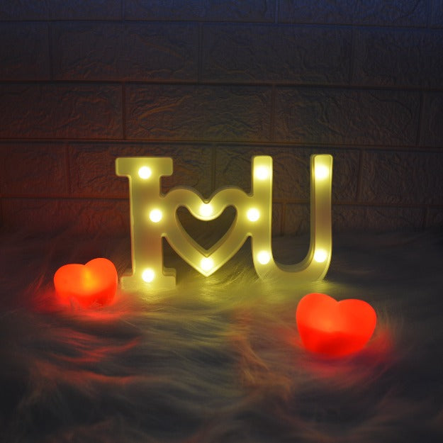 I love you Marquee Alphabet Lights | Chronos Lights