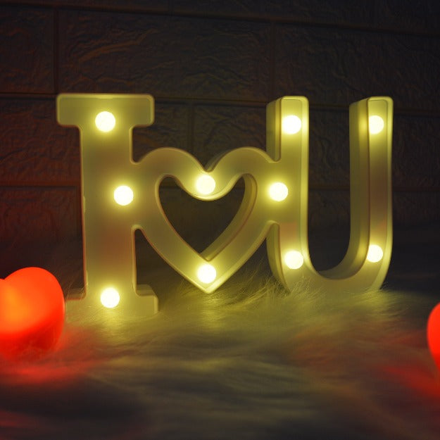 I love you Marquee Alphabet Lights | Chronos Lights