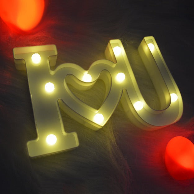 I love you Marquee Alphabet Lights | Chronos Lights