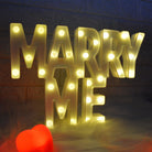 Marry Me Marquee Alphabet Lights | Chronos Lights
