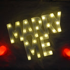 Marry Me Marquee Alphabet Lights | Chronos Lights