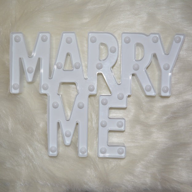 Marry Me Marquee Alphabet Lights | Chronos Lights