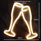 Neon Sign Light | Wine Glass - Battery & USB Operated