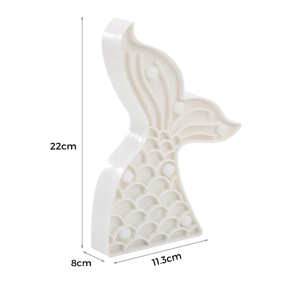 Mermaid Tail | White | Marquee Light Shape | Chronos Lights