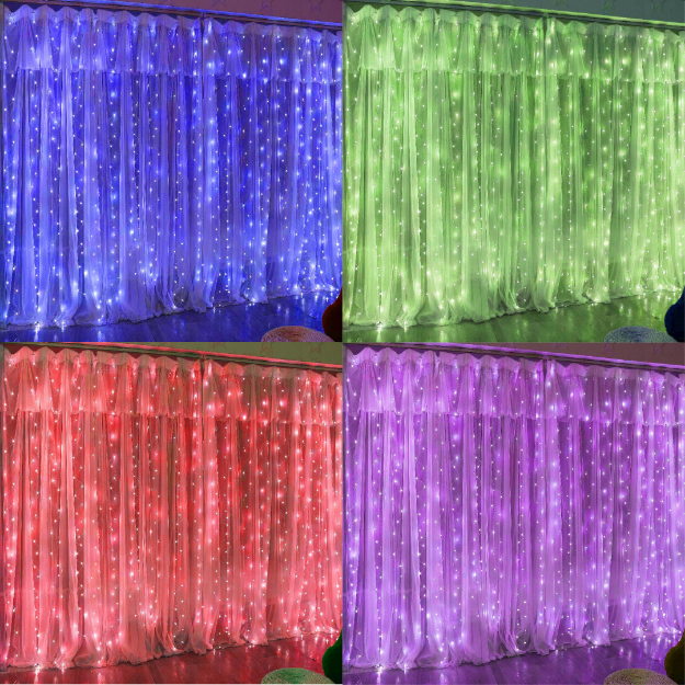 RGB Copper Wire Fairy LED String Lights - 16 Color Changing RGB Remote Control