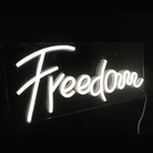 Neon Sign Light | Wall Hanging | Freedom