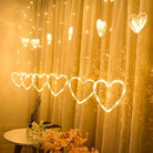 Heart Curtain Lights | Warm White LED - Chronos
