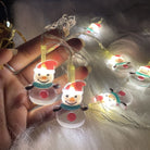 Snowman led string lights warm white - Chronos