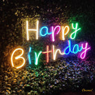 MINI HAPPY BIRTHDAY PP MULTI NEON SIGN LIGHT CHRONOS