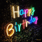 MINI HAPPY BIRTHDAY PP MULTI NEON SIGN LIGHT CHRONOS