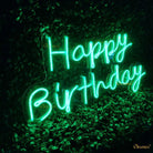 MINI HAPPY BIRTHDAY PP GREEN NEON SIGN LIGHT CHRONOS