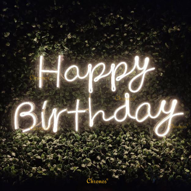 MINI HAPPY BIRTHDAY PP WW | NEON SIGN LIGHT CHRONOS