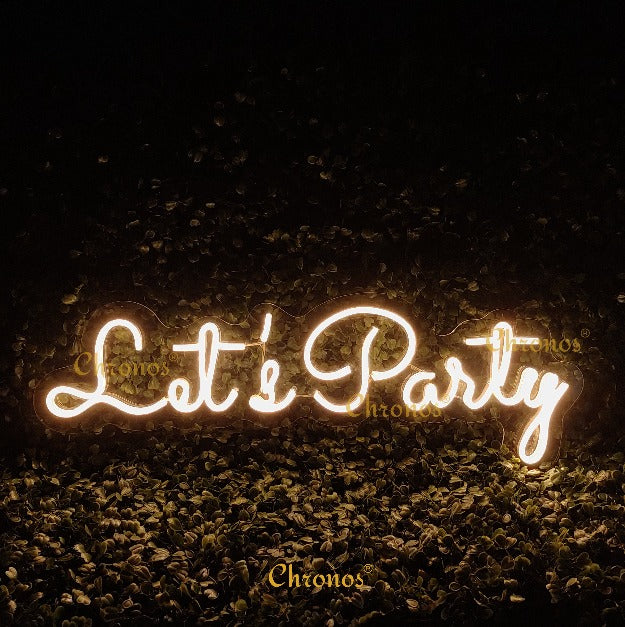 Let's Party Neon Sign Light WW | Chronos