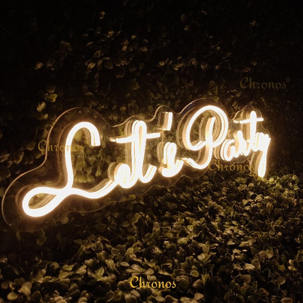 Let's Party Neon Sign Light WW | Chronos