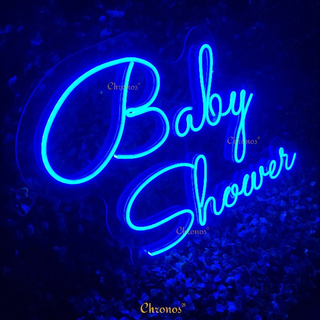 Baby Shower Neon Sign Light | Blue | Chronos