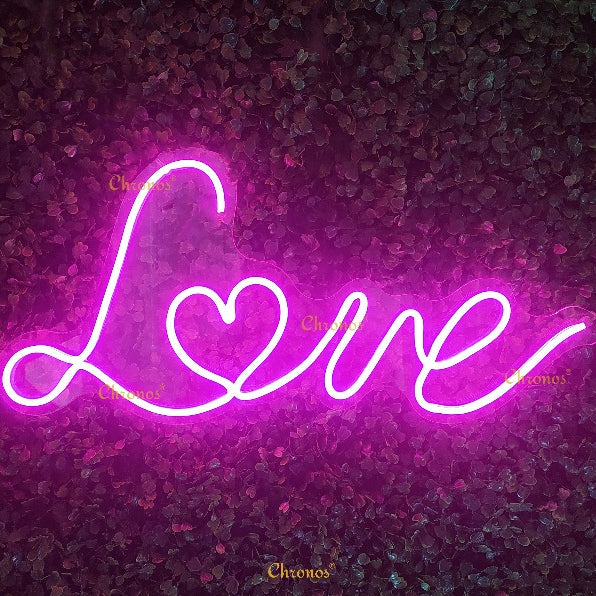 Love Neon Sign Light | Pink | Chronos